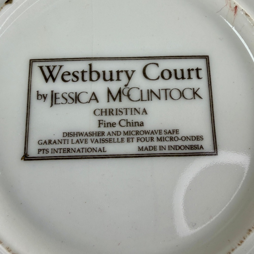Jessica McClintock Westbury Court Christina 13" Fine China Serving Bowl Pasta - Picture 6 of 7
